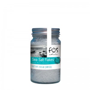 FOS – Greek Sea Salt Flakes – glass jar 110gr