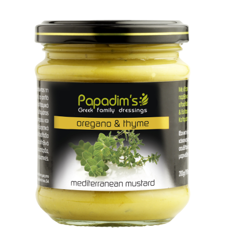 Papadim's Mediterranean Mustard Oregano & Thyme - 200g